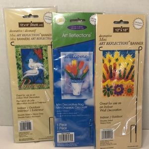 Art Reflections Double Sided Banner Decorative Flag Indoor Outdoor 12x 18 inches